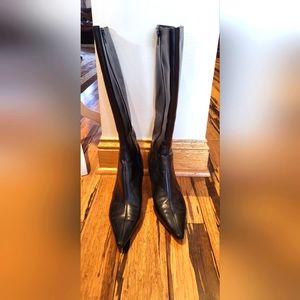 Bandolino, size 8.5 black leather boots
